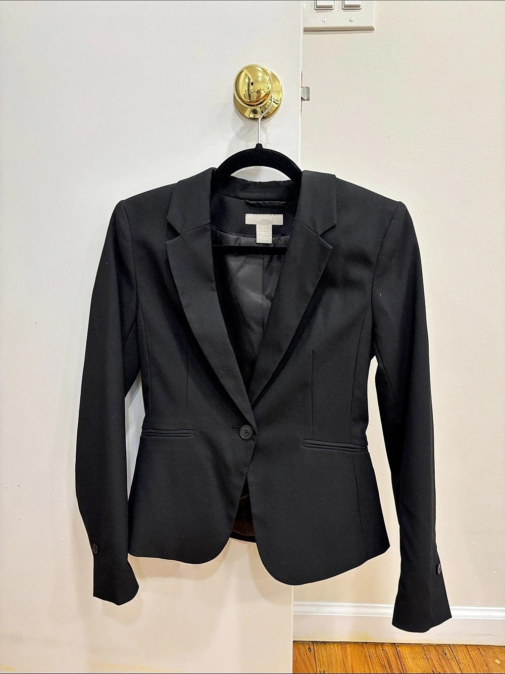 H&M Black Blazer Size XS Like New